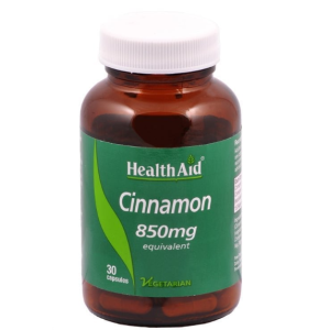 Health Aid Cinnamon 850mg, 30caps Health Aid Cinnamon 850mg, 30caps