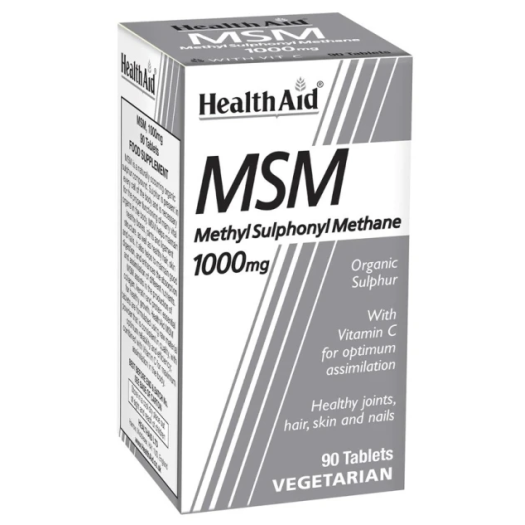 Health Aid Msm Methyl sulfonyl methane 1000mg, 90 tabets