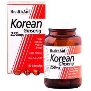 Health Aid KOREAN GINSENG 250MG, 50CAPS Health Aid KOREAN GINSENG 250MG, 50CAPS