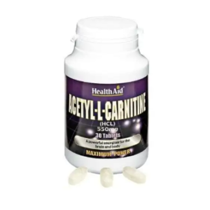 Health Aid  Acetyl L-carnitine 550mg, 30 tablets