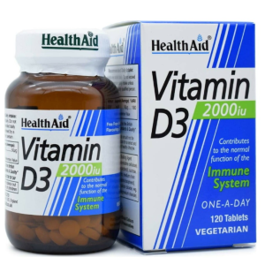 Health Aid Vitamin D3 2000iu 2000iu, 120 tablets Health Aid Vitamin D3 2000iu 2000iu, 120 tablets