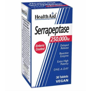 Health Aid Serrapetase 250000iu, 30 tablets Health Aid Serrapetase 250000iu, 30 tablets