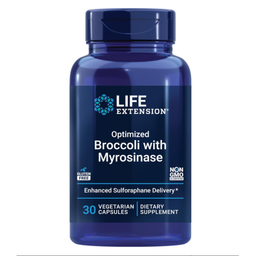 Life Extension Optimized Broccoli with Myrosinase, 30 caps