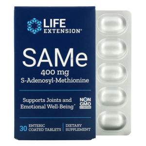 Life Extension Same (s-adenosyl-methionine) 400mg, 30 Tablets Life Extension Same (s-adenosyl-methionine) 400mg, 30 Tablets
