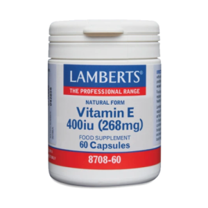 Lamberts Vitamin E 400IU x 60 Capsule - Natural Form Vitamin E 268mg Lamberts Vitamin E 400IU x 60 Capsule - Natural Form Vitamin E 268mg