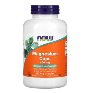 Now Magnesium 400 Mg, 180 Capsules Now Magnesium 400 Mg, 180 Capsules