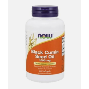 Now Black Cumin See Oil 1000mg, 60 Softgels Now Black Cumin See Oil 1000mg, 60 Softgels