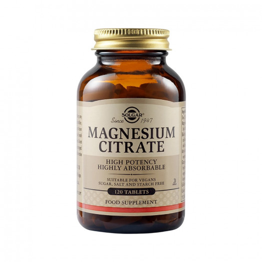 Solgar Magnesium Citrate 200mg, 120 tablets