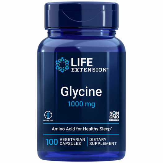 Life Extension Glycine 1000 mg 100 Vegetable Capsules