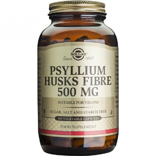 Solgar – Psyllium Husks Fibre 500 MG 200 Caps