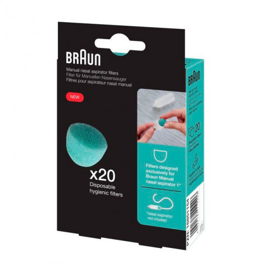 Braun Manual Nasal Aspirator Refiles X20 