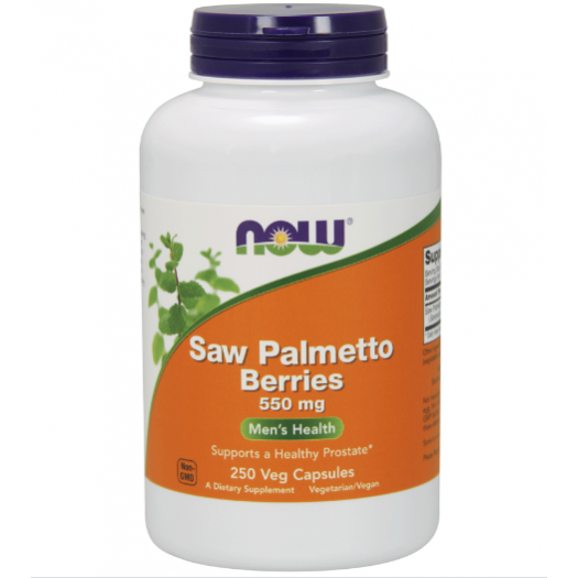 Now Saw Palmetto Berries 550mg. 100 Veg Capsules