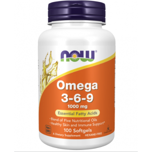Now Omega 3-6-9 1000mg, 100 Softgels