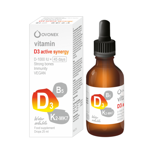 Ovonex vitamin D3 active synergy, 25ml