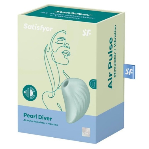 Satisfyer Pearl Diver Stimulator & Vibrator, Mint