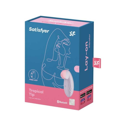 Satisfyer Tropical Tip App Connect, Light Lilac