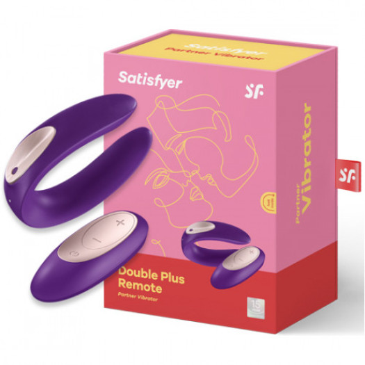 Satisfyer Double Plus Remote, Violet