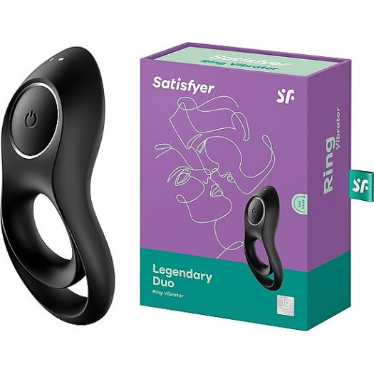 Satisfyer Legendary Duo Cock Ring, Black