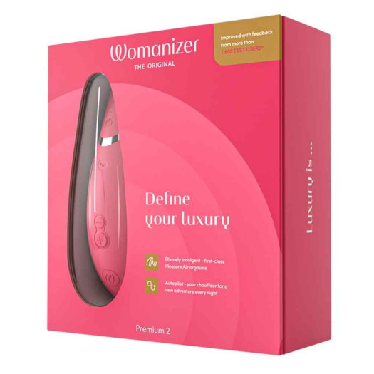 Womanizer Premium 2 Clitoral Stimulator, Pink 