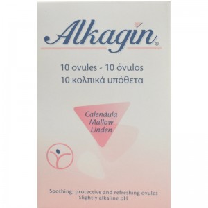 Alkagin Intimate Ovules, 10 Vaginal Suppositories Alkagin Intimate Ovules, 10 Vaginal Suppositories
