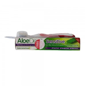 AloeDent Sensitive +toothbrush, 100ml AloeDent Sensitive +toothbrush, 100ml