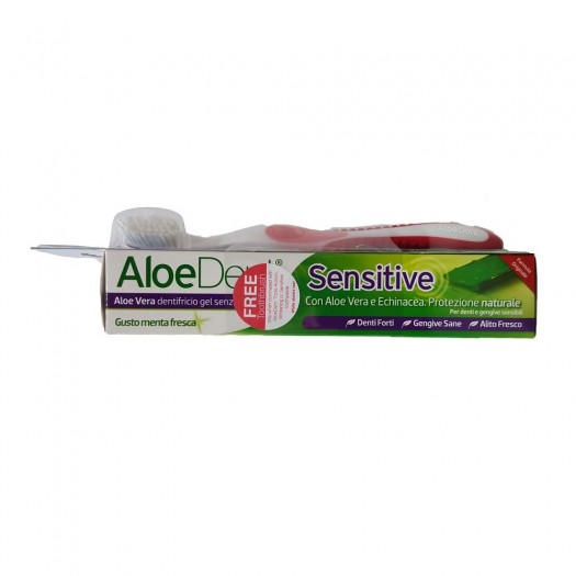 AloeDent Sensitive +toothbrush, 100ml