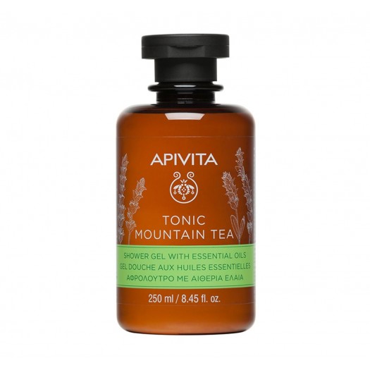 Apivita Shower Tonic Mountain Tea, 250ml