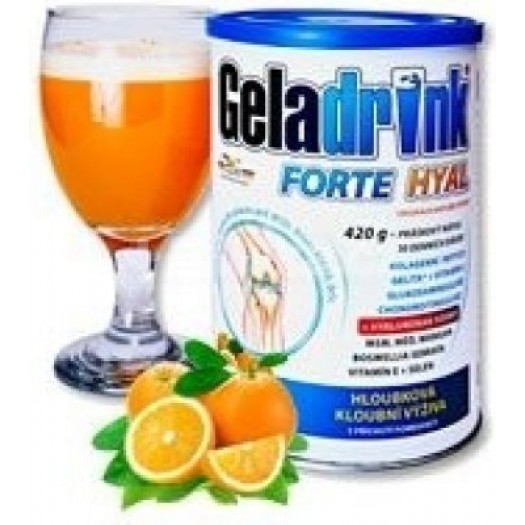 Geladrink Forte Hyal Orange, powder 420g  - DEEP JOINT NUTRITION 