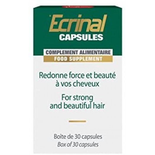 Ecrinal nutritional supplement for nails and hair, 30 Capsules