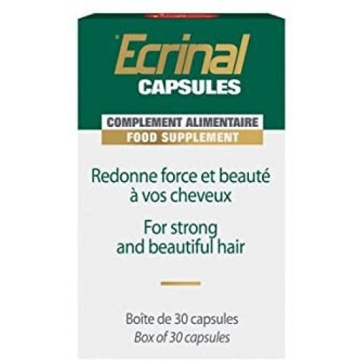 Ecrinal nutritional supplement for nails and hair, 30 Capsules