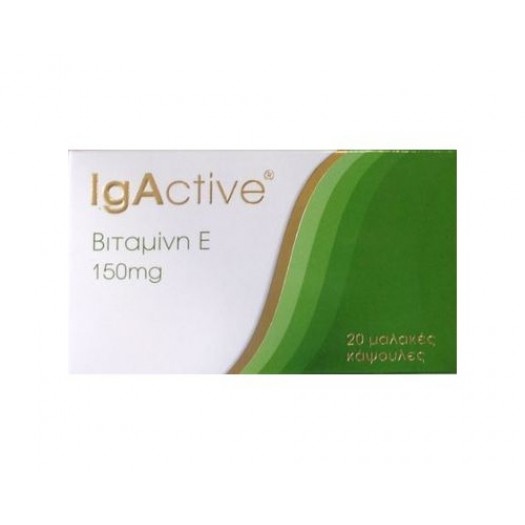Igactive Vitamin E 150mg, 20 Capsules