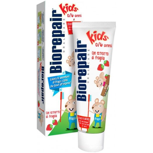 Biorepair Toothpaste kids Strawberry 0-6 years, 50ml