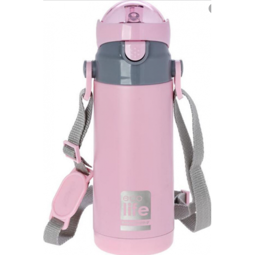 Eco life Metalic Thermos 400Ml - Pink 