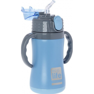 Ecolife Kids Thermos blue with handle, 300ml