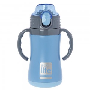 Ecolife Kids Thermos blue with handle, 300ml