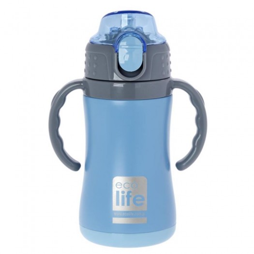 Ecolife Kids Thermos blue with handle, 300ml