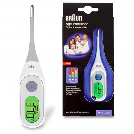Braun Digital Thermometer PRT2000 for children & adults, 8sec