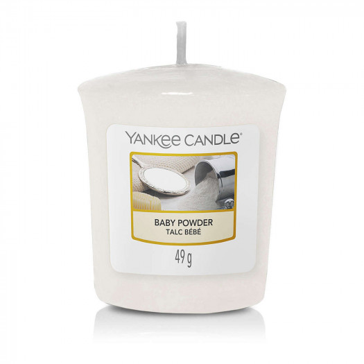 Yankee Votive Baby Powder 15hours,  49g