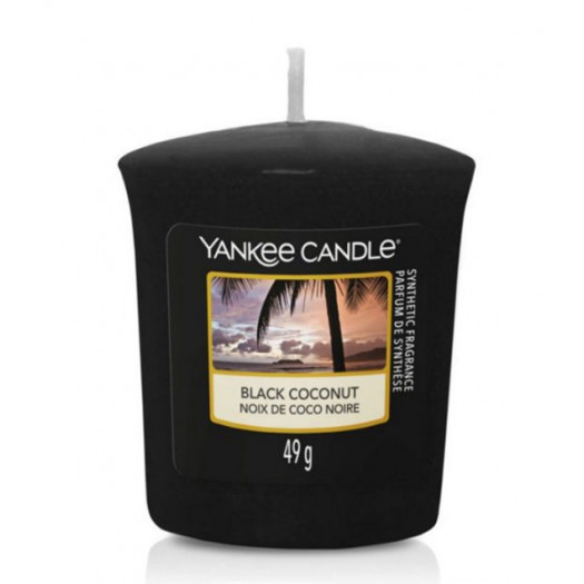 Yankee Votive Black Coconut 15hours, 49g