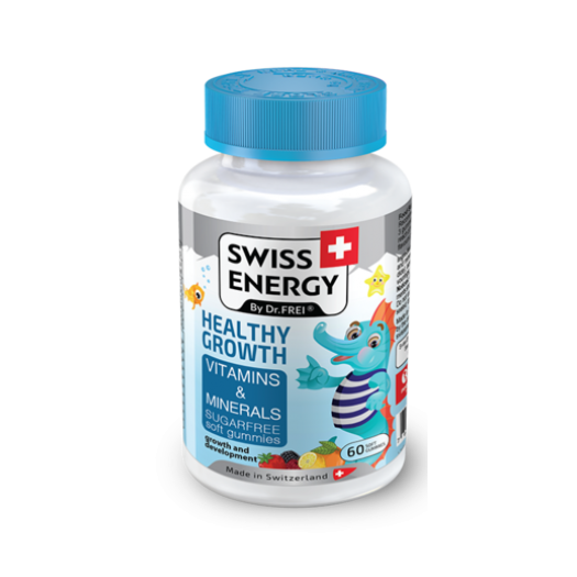 Swiss Energy Health Growth Vitamins & Minerals, 60 Gummies