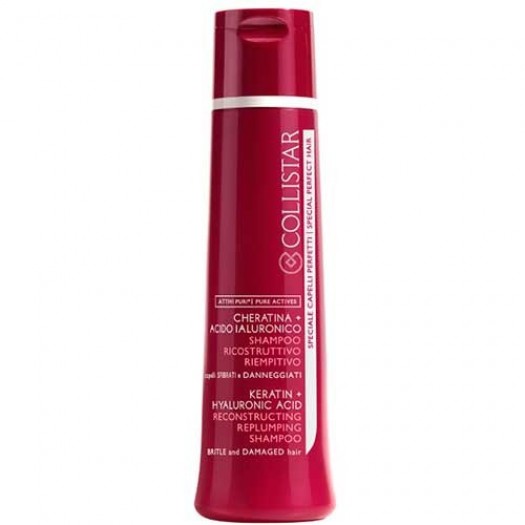 Collistar Hair Keratin + Hyaluronic Acid Shampoo, 250ml