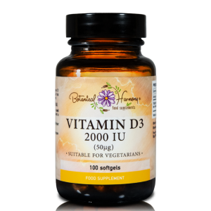Botanical Harmony Vitamin D3 2000IU, 100 Softgels Botanical Harmony Vitamin D3 2000IU, 100 Softgels