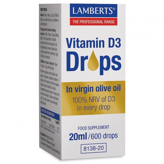 Lamberts Vitamin D3, 20ml