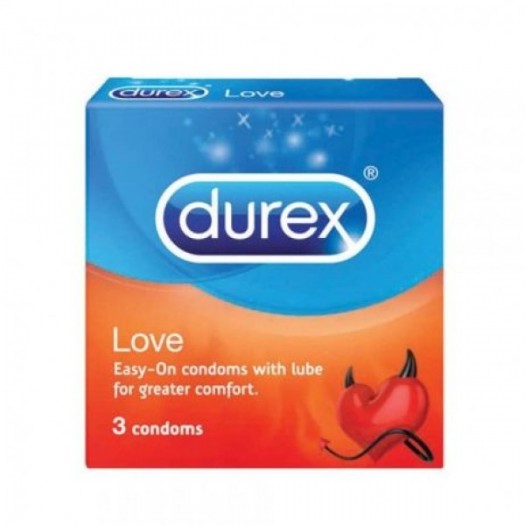 Durex Love Condoms, 3 Pieces