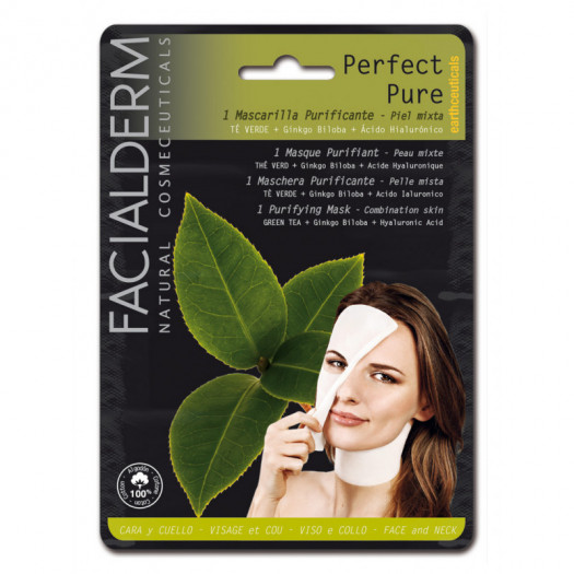 Facialderm Tissue Mask - Perfect Pure-green Tea, 30ml