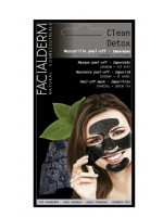 Facialderm Black Peel Off Mask - Charcoal - Detox, 18ml