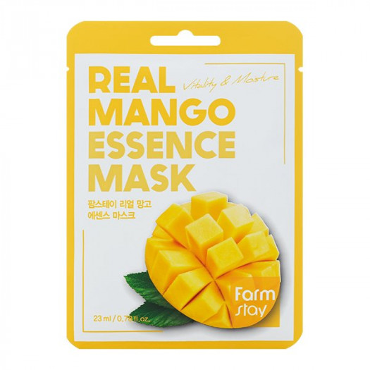 Farm Stay Real Mango Essence Face Mask, 1 pcs