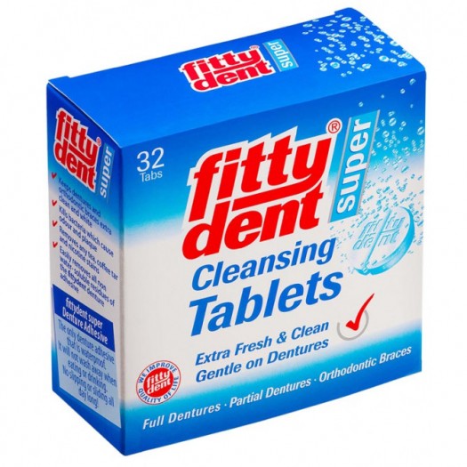 Fittydent Super Cleansing Tablets, 32 pcs