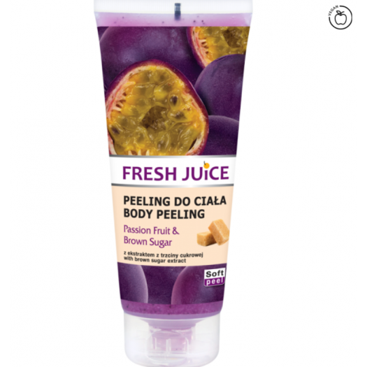 Fresh Juice Body Peeling Passion Fruit, Brown Sugar, 200ml