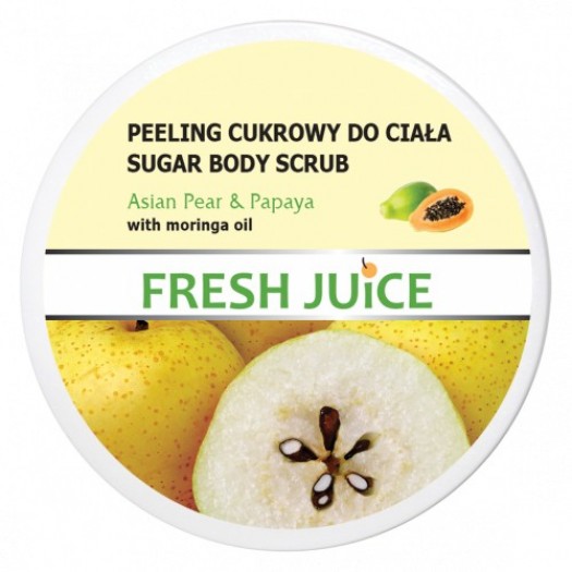 Fresh Juice Body Scrub Sugar Asian Pear and Papaya, 225ml